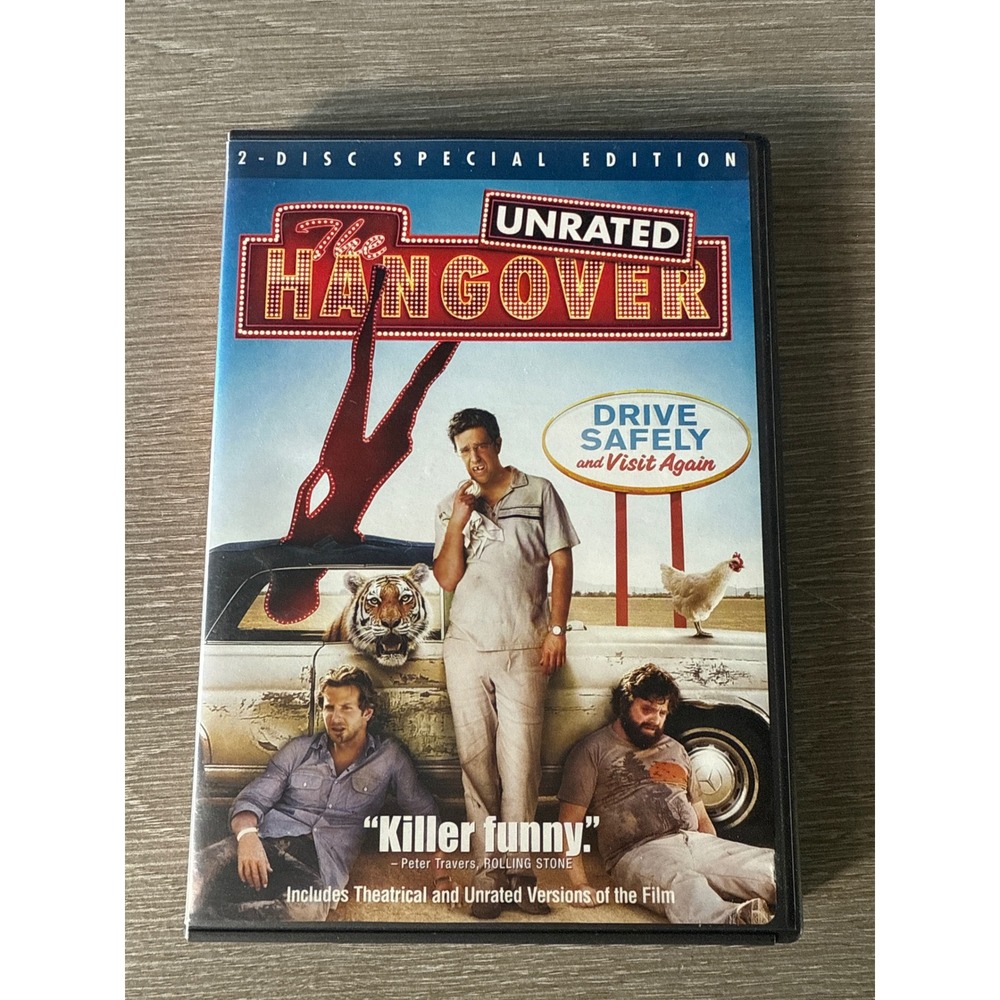The Hangover DVD 2-Disc Special Edition Unrated Theatrical Comedy Movie